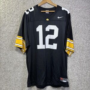 Iowa Hawkeyes Jersey Mens XL Black NCAA Football Nike Team Authentic 12